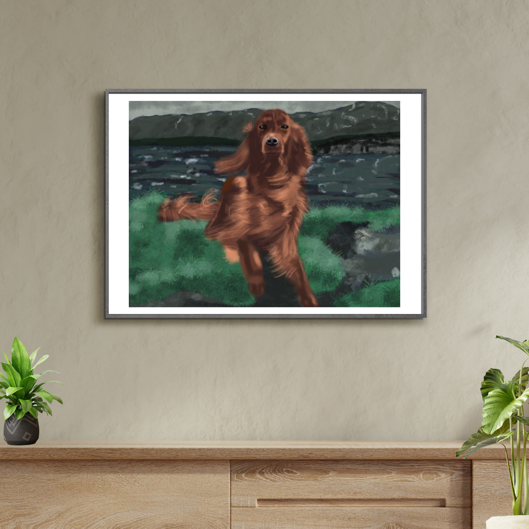 A4 Print: Fluff on the Bluff