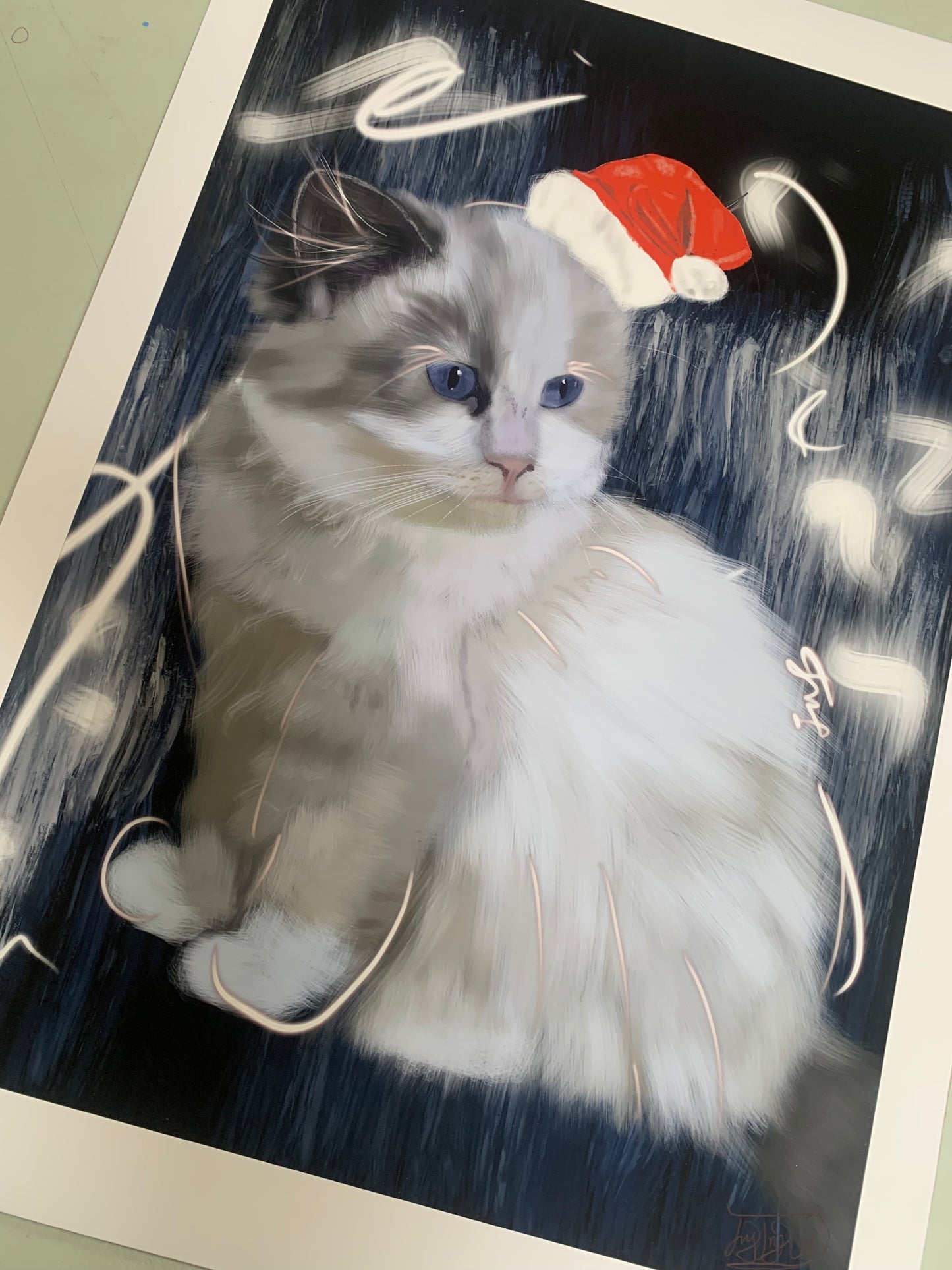 A3 Print: Santa Paws
