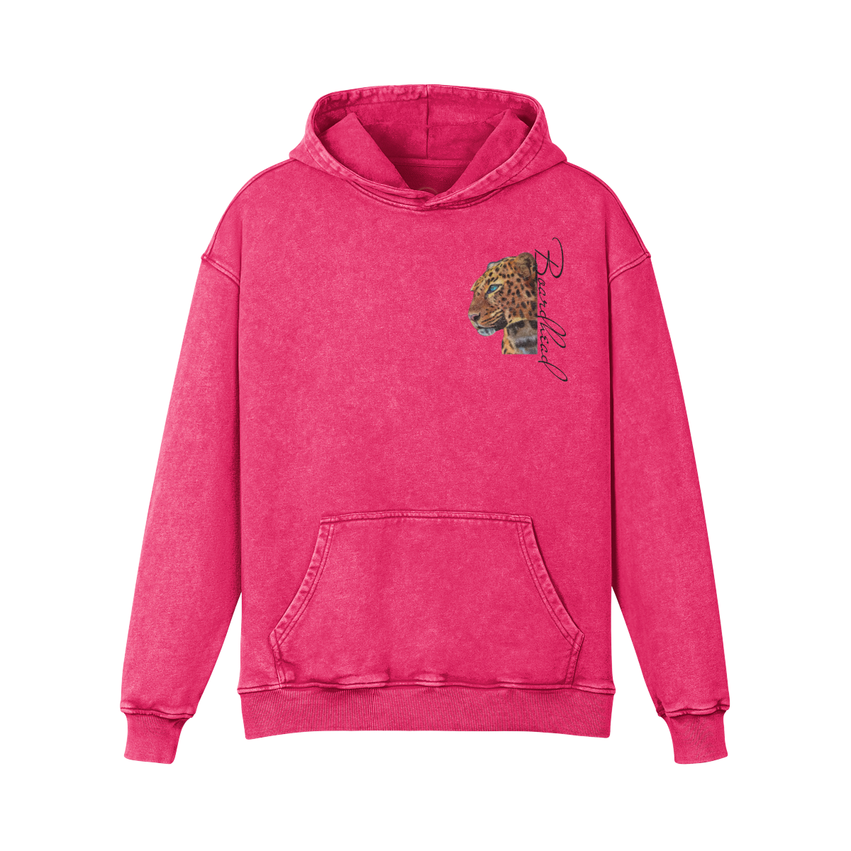 Oversized Faded Hoodie: Gaze of the Wild