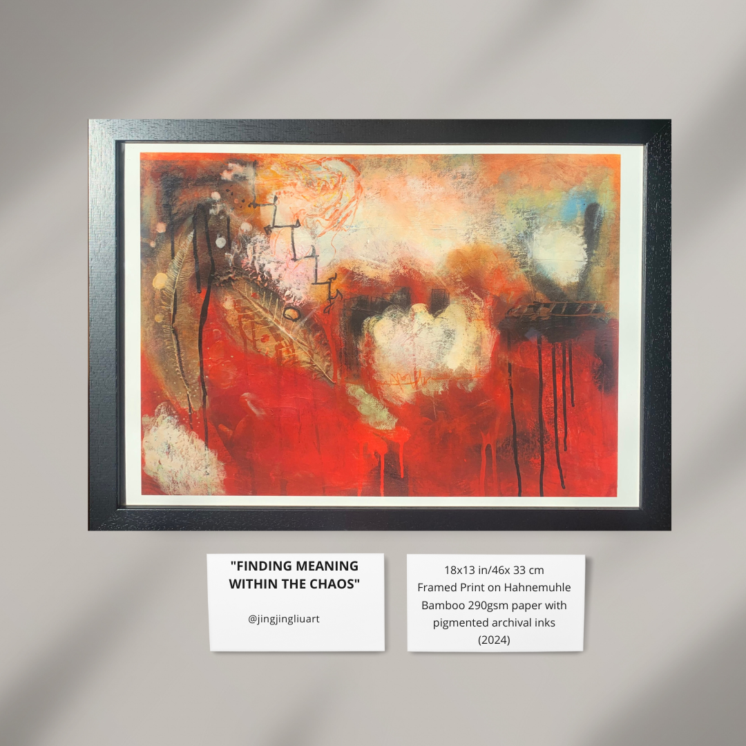 A3 Framed Print: Finding Meaning Within The Chaos – Jingjing Liu Art